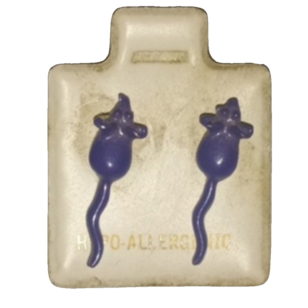 Hypo-Allergenic Collectable Mouse Earrings